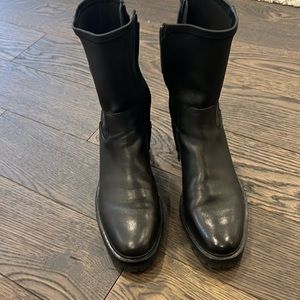 Loeffler and Randall black Mid Lug Boot